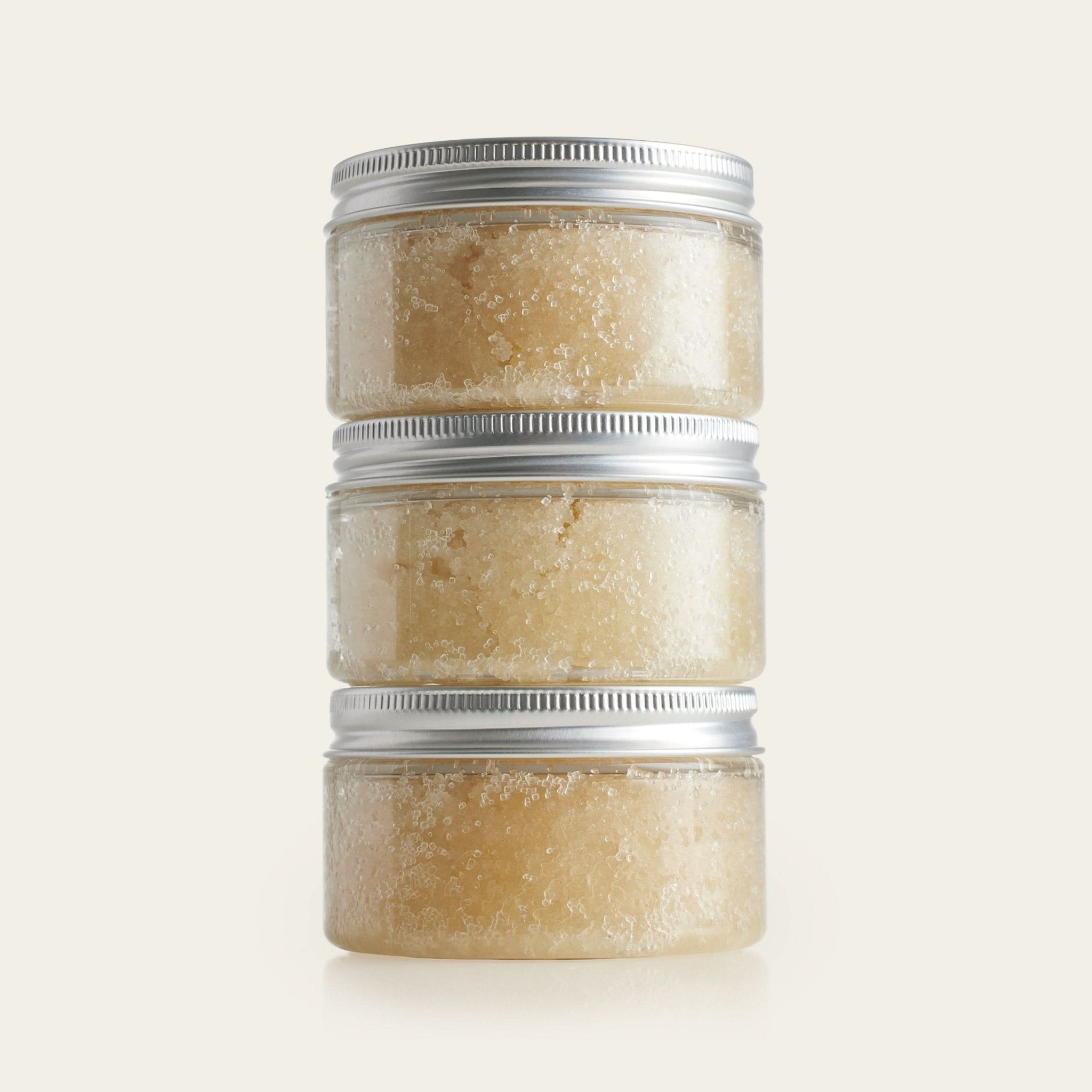 Orange Face Peel 100g - Raz Skincare - 3 af Orange Face Peel produkter der er stablet op på hinanden