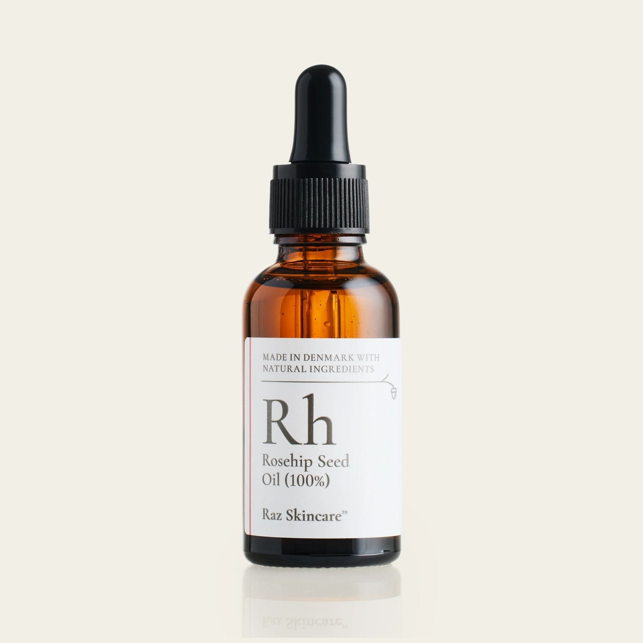 Rh 100% 30ml - Raz Skincare - foran en beige baggrund