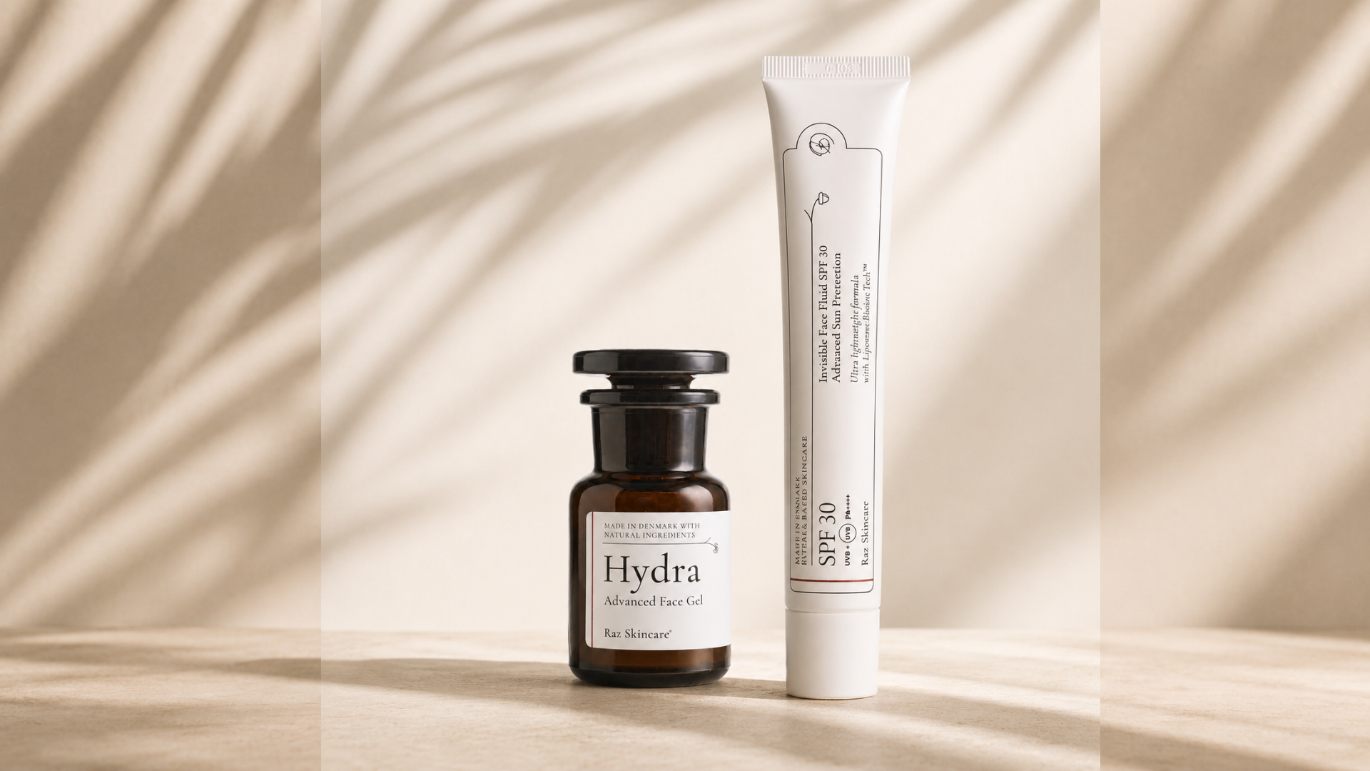 Solcreme og Hydra advanced face gel