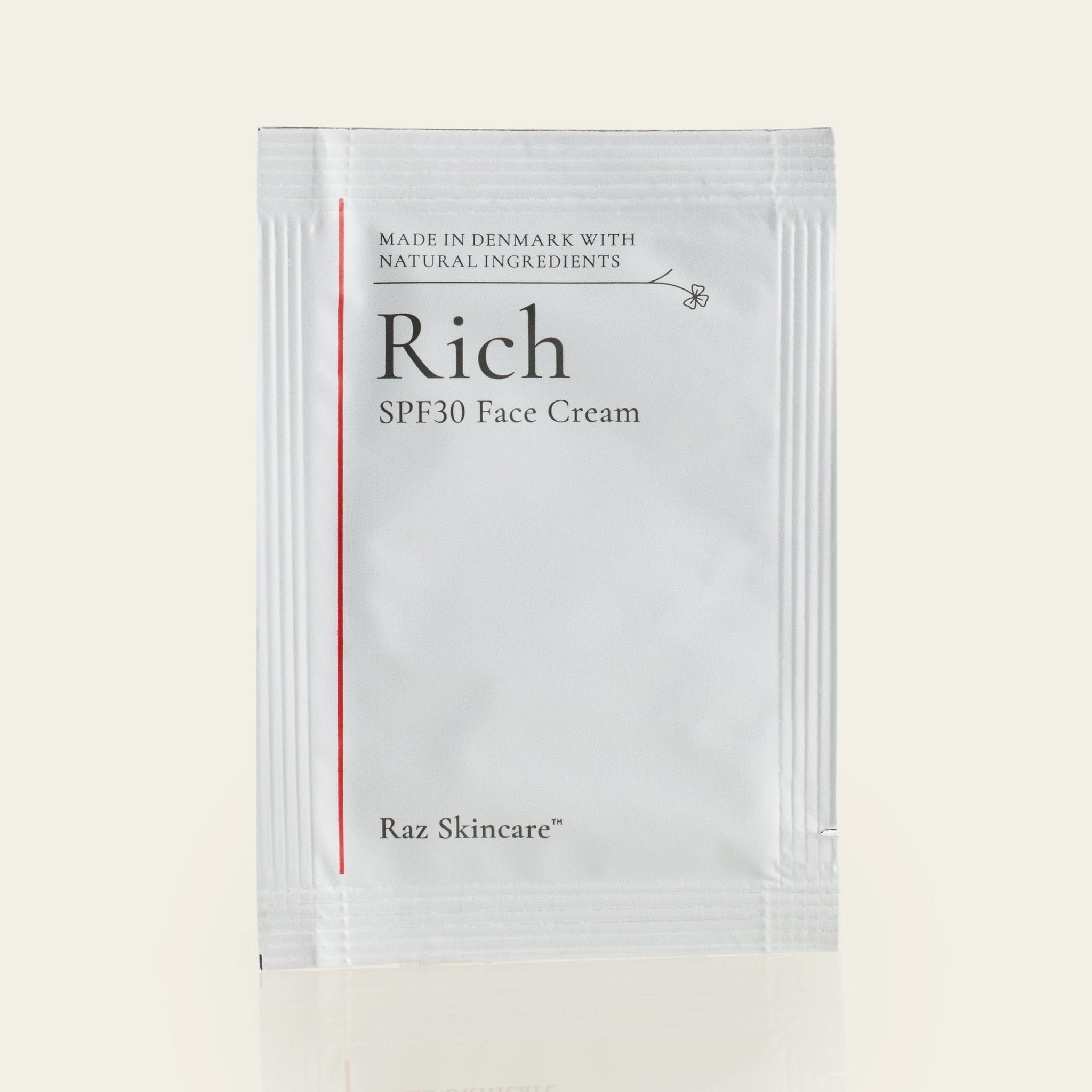 Face Cream, SPF30 Rich 3ml - Raz Skincare