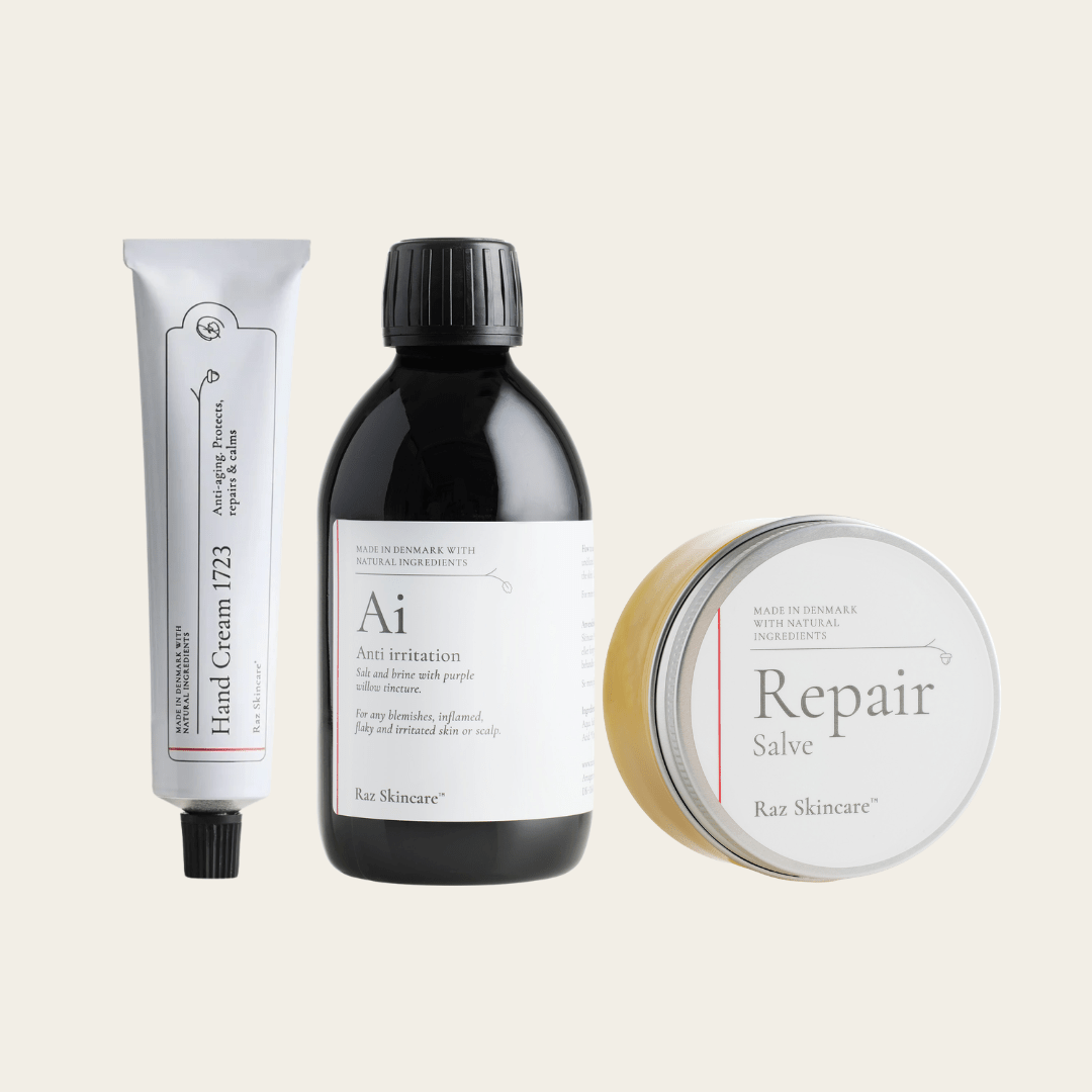 Håndeksem – tørre, revnede hænder - Raz Skincare