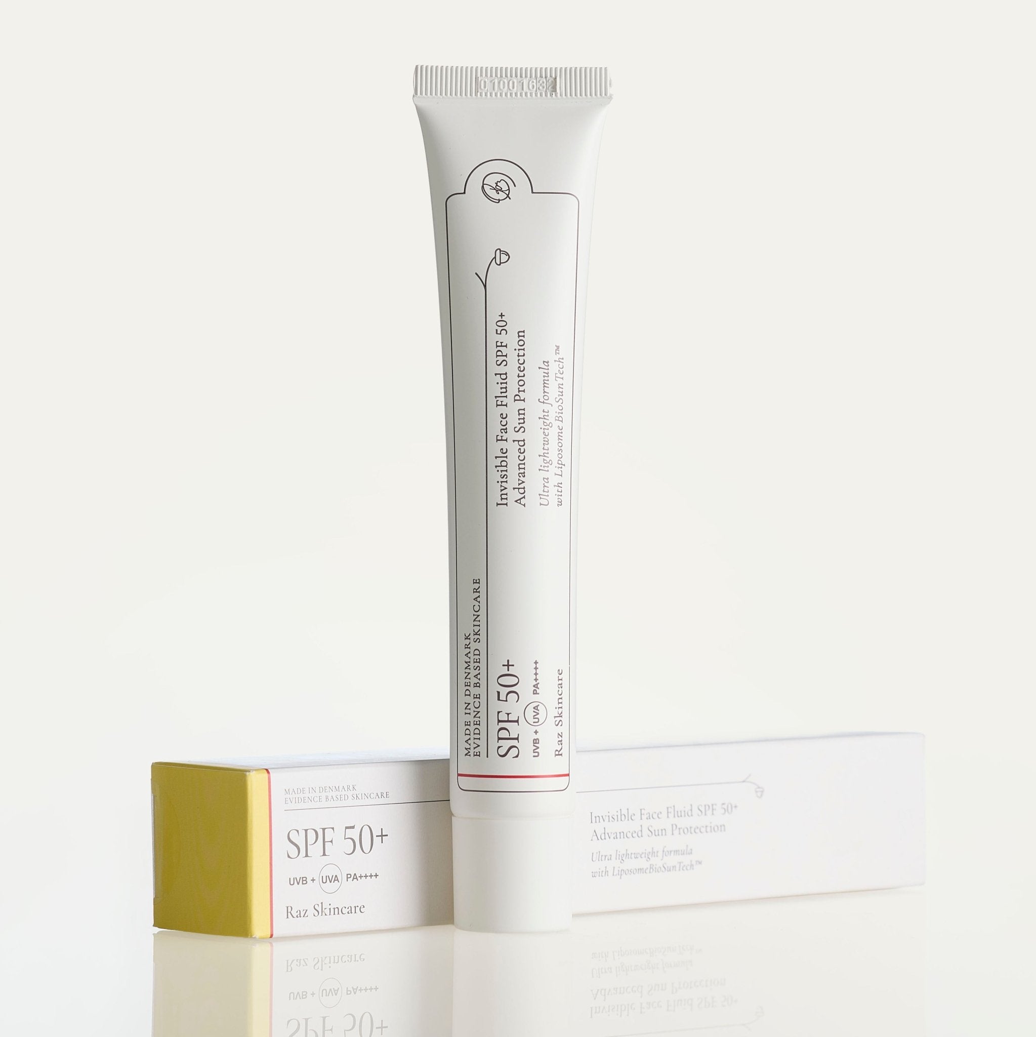 SPF50+ Invisible Face Fluid Solcreme 50ml - Raz Skincare